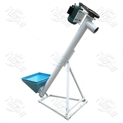 Автоматична малка преносима шнекова подаваща елеваторна подаваща конвейерна машина